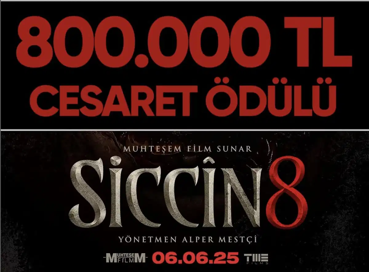 Siccin 8 Filmi Cesaret Ödülü 800 bin TL
