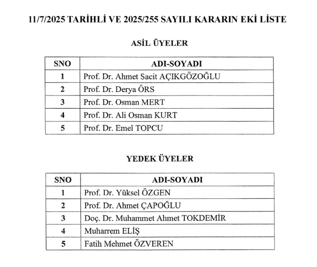 12 Temmuz 2025 Tarihli 32954 Sayılı Resmî Gazete Yayımlandı: Atama Kararları Resmi Gazete’de