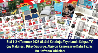 BİM 1-2-4 Temmuz 2025 Aktüel Kataloğu Yayınlandı: Sehpa, TV, Çay Makinesi, Dikey Süpürge, Aksiyon Kamerası ve Daha Fazlası Bu Haftanın Yıldızları