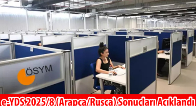 e-YDS 2025/8 (Arapça/Rusça) Sonuçları Açıklandı