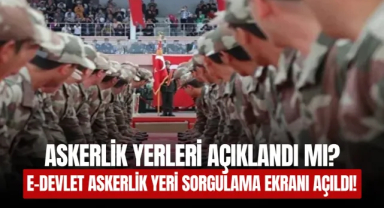 2025 Askerlik yerleri açıklandı: Ağustos celbi sınıflandırma sonuçları e-Devlet'te