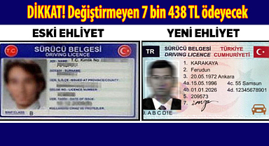 Ehliyetini Yenilemeyen 7.438 TL Ödeyecek: İşte Ehliyet Yenileme İçin Son Tarih